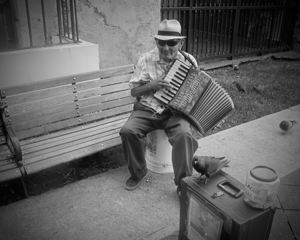Accordion Man, San Juan, Puerto Rico, 2016